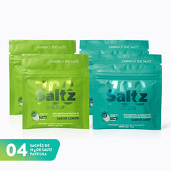 Saltz Chew Pack | 4un Sachê 13g Pastilhas Mastigáveis – Z2 Performance